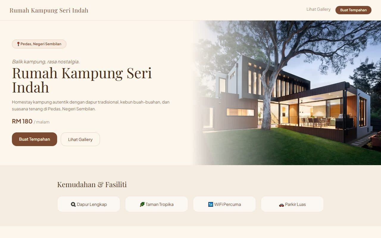 Pratonton template Kampung Desa